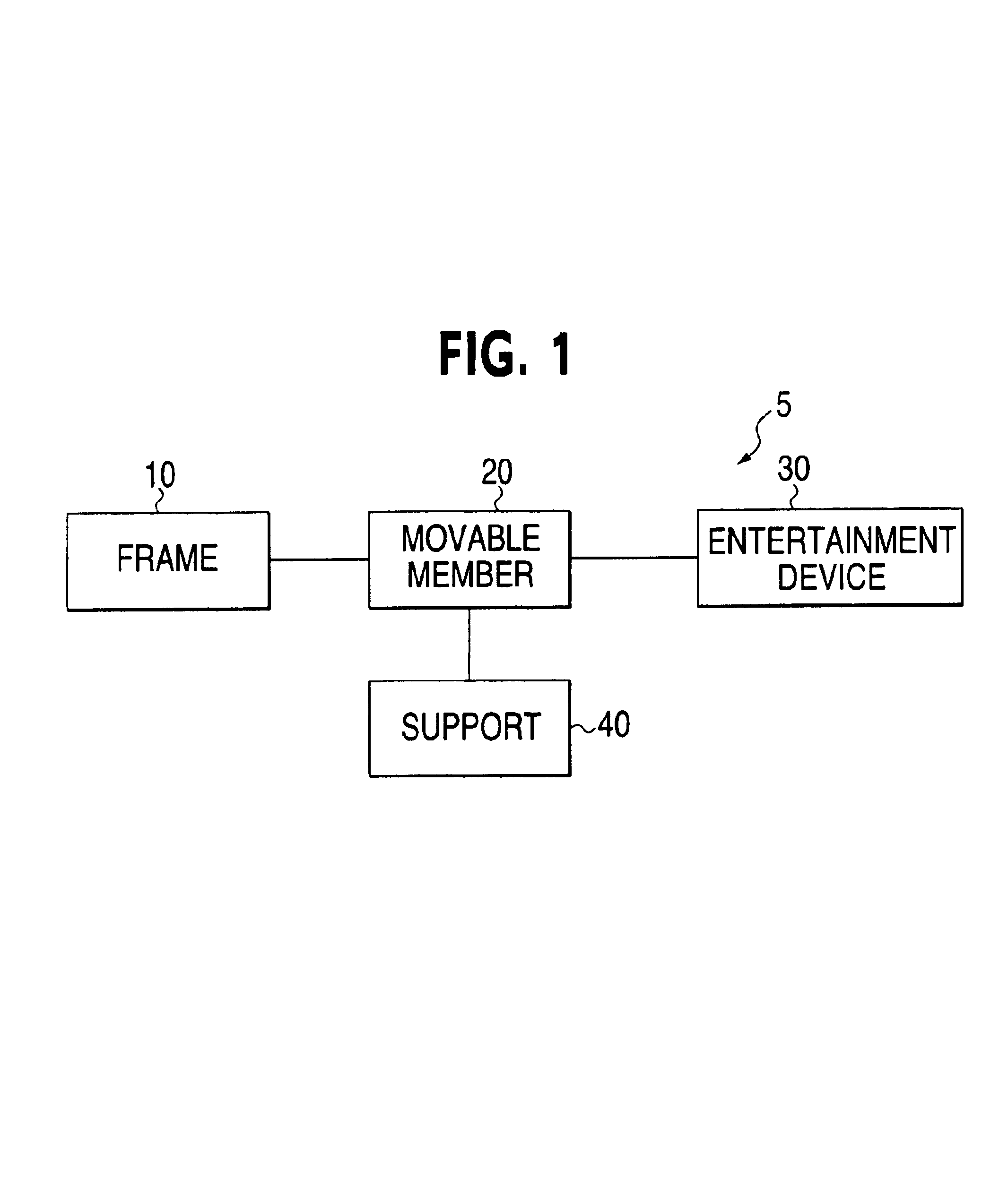 Infant support structure with an entertainment device