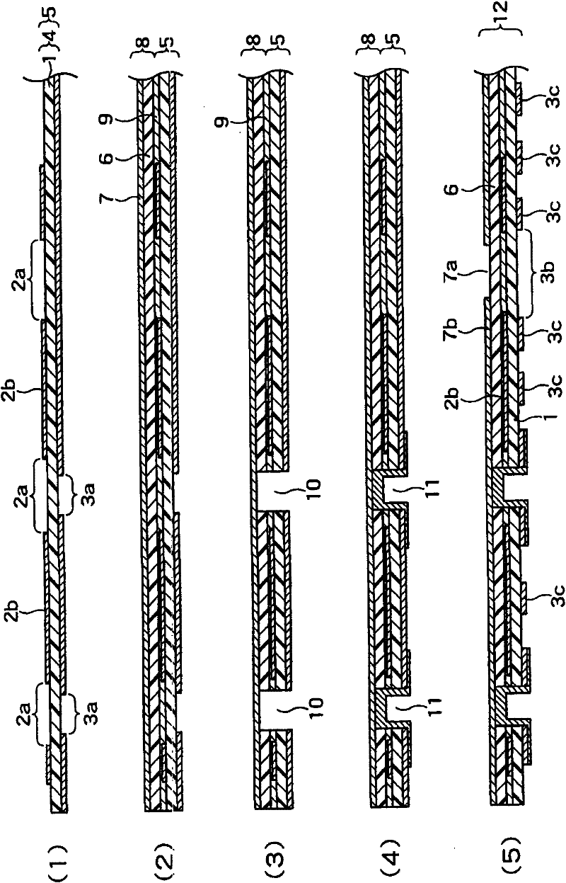 Multi-layer flexible printed circuit board and method of manufacturing the same