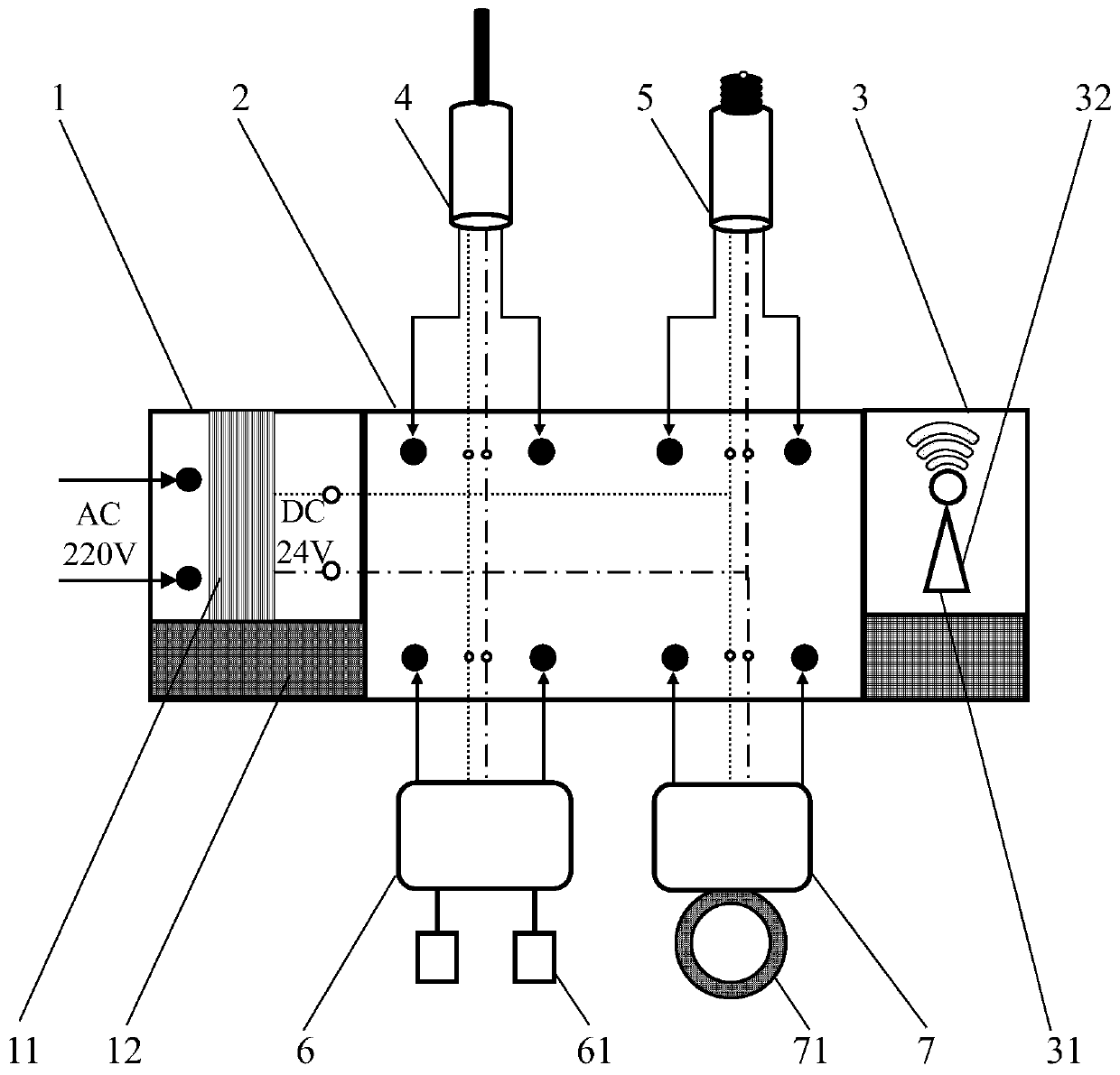 Detachable central air conditioner remote measurement device and system