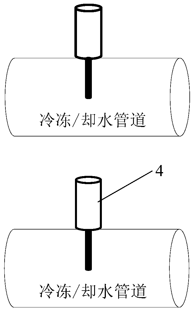 Detachable central air conditioner remote measurement device and system