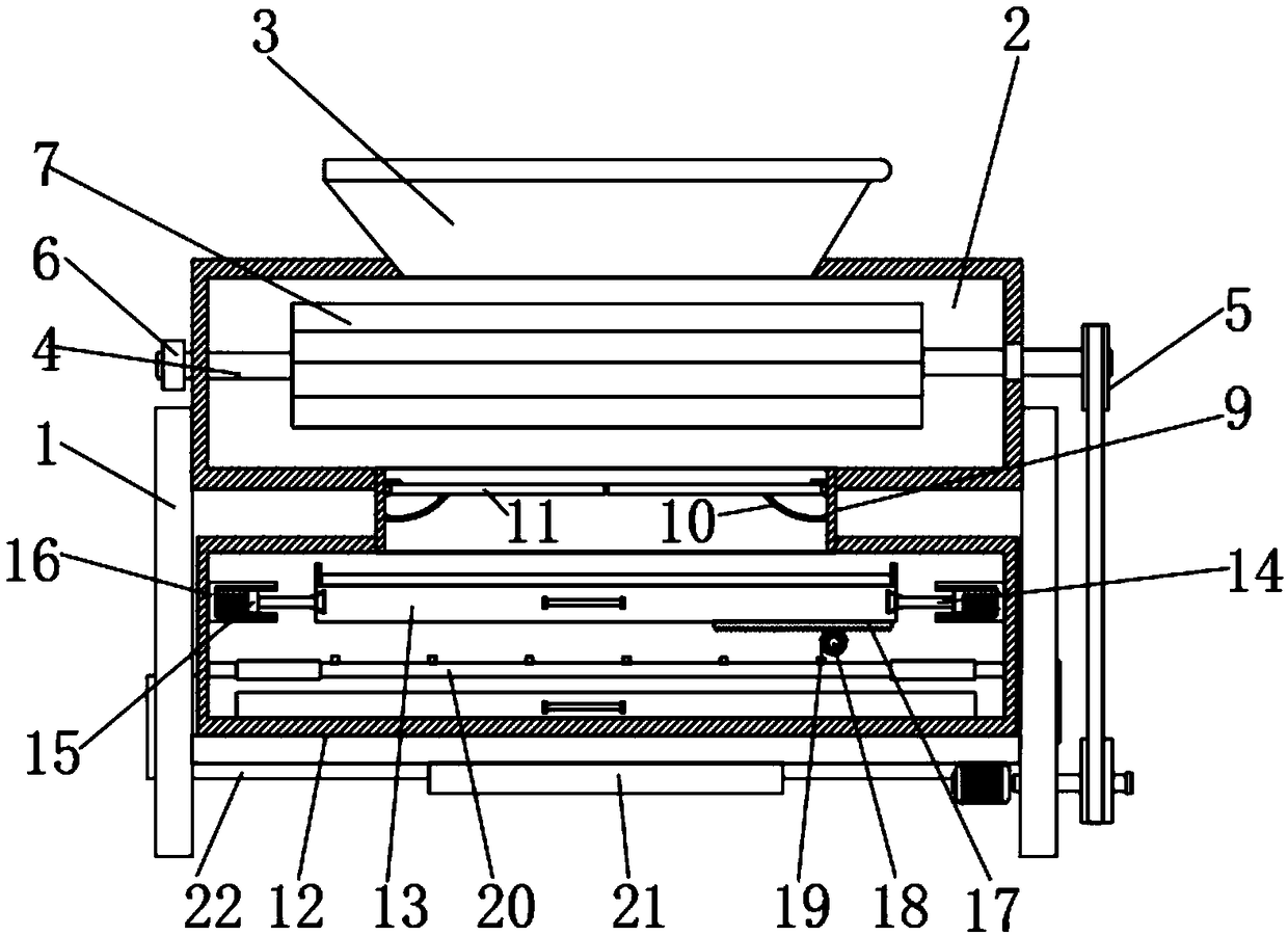 Peanut kernel peeling machine with steam curing function