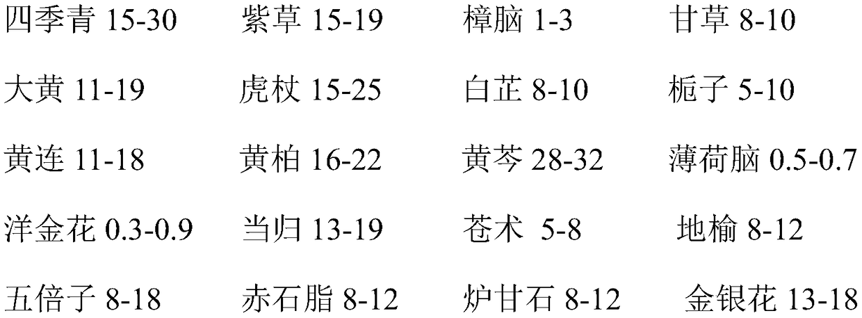 Traditional Chinese medicine composition for treating burns, ointment and preparation method thereof