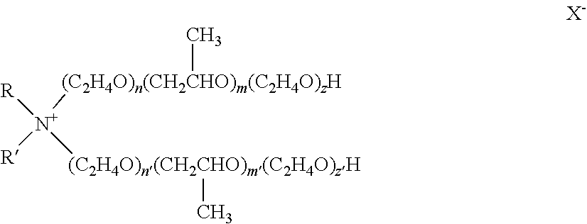 Alkoxylated alkylamine quaternary surfactants for glyphosate