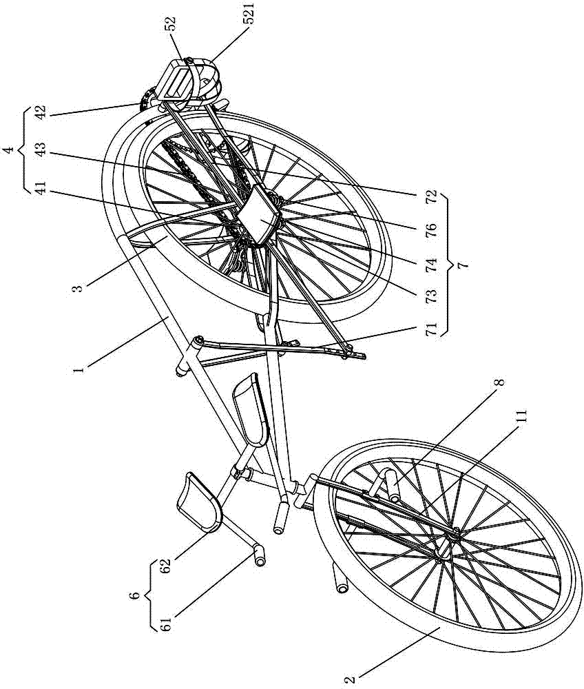 Prostrate-type bicycle