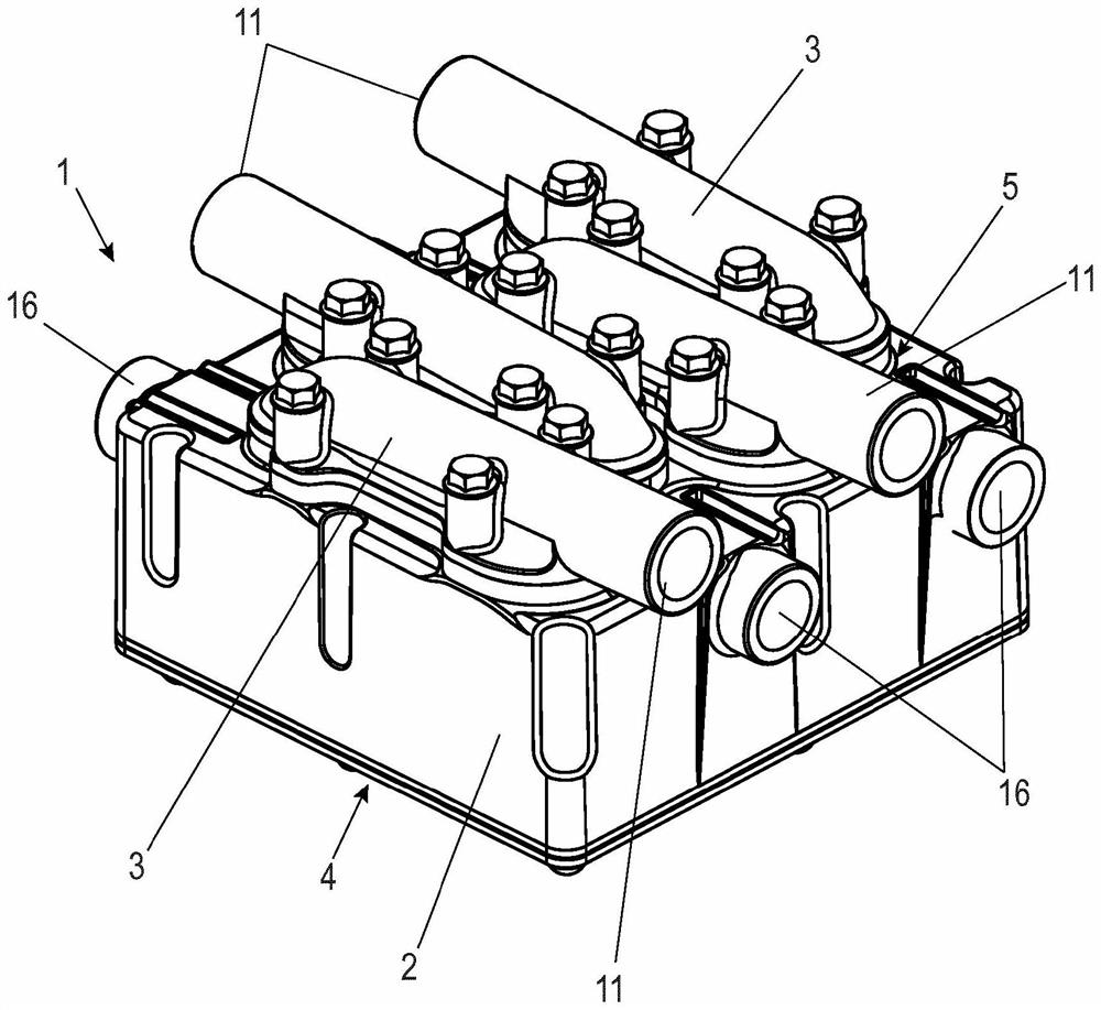 Measuring cell and assembly having at least one measuring cell for measuring the conductivity and/or impedance of milk during a milking process