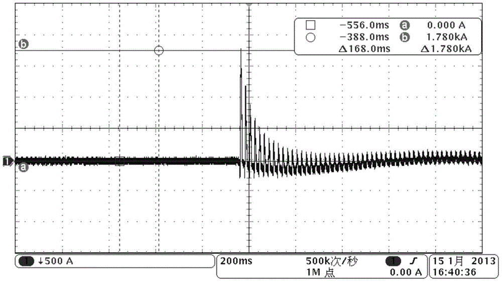 Inrush current suppression device suitable for testing transformer frequent no-load input