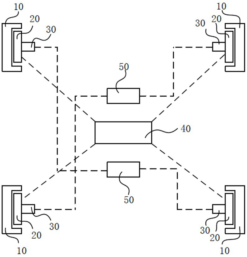 Hydraulic brake unit and brake system of railway vehicle