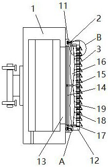 A computer hanging dustproof case