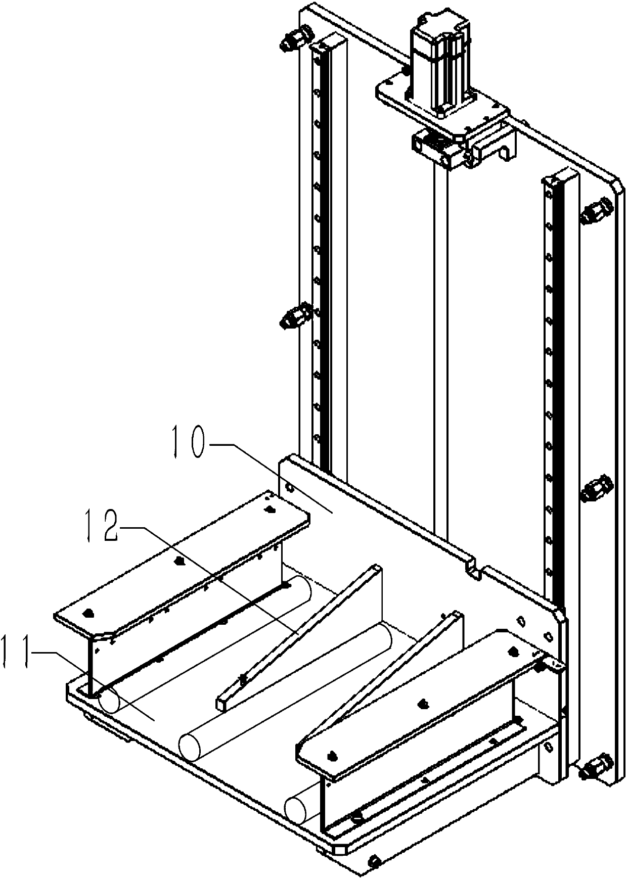 Lifting type clothes drying device applied to large living balcony