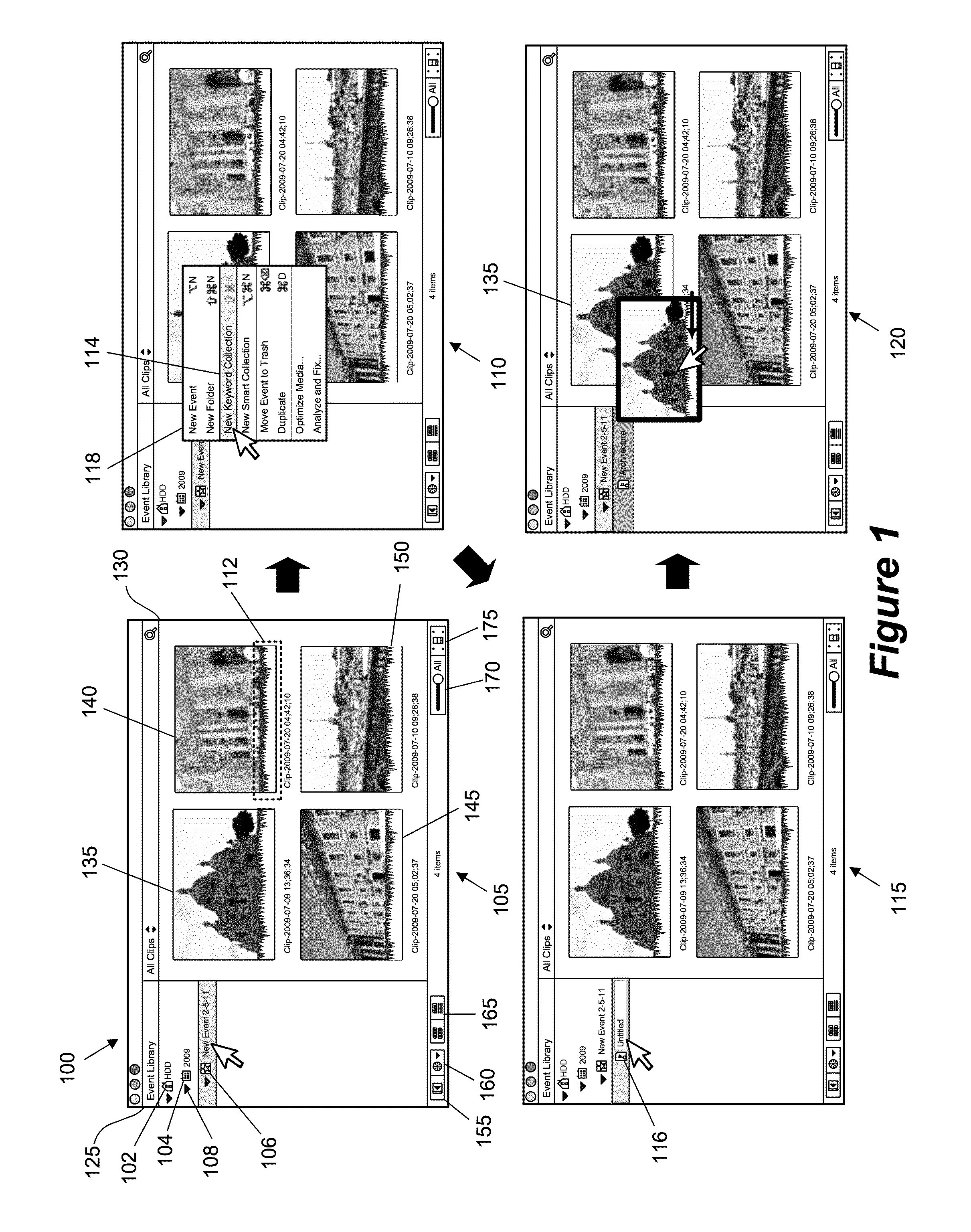 Timeline search and index