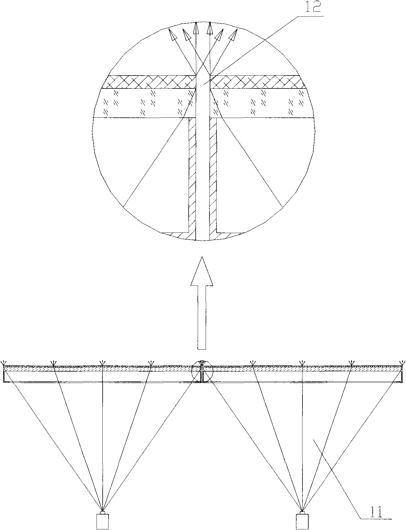 Splicing display system capable of removing splicing black lines of back projection units