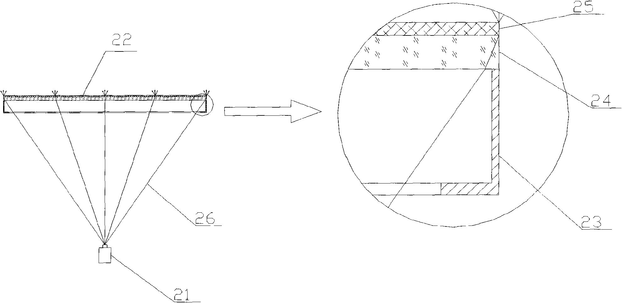 Splicing display system capable of removing splicing black lines of back projection units