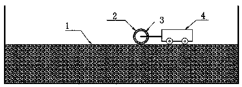 2D simulation experiment method for flowing state of soil particles in vibrating compaction process