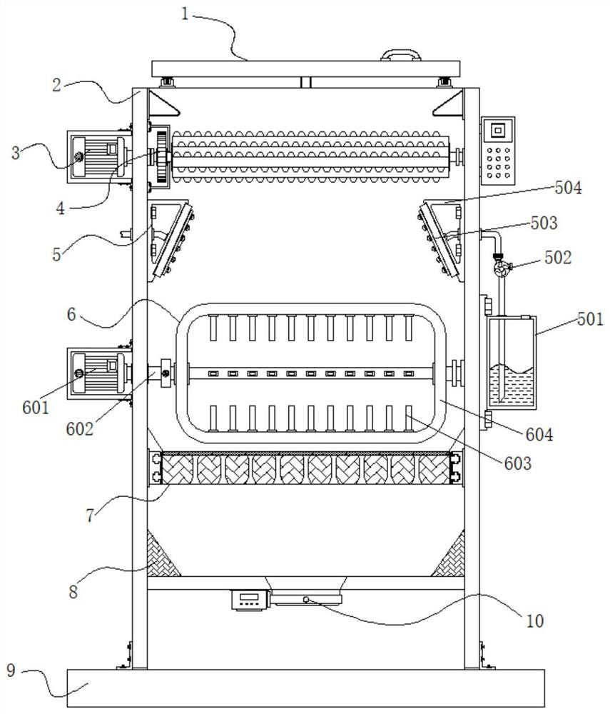 Urban and rural household garbage treatment and decomposition device