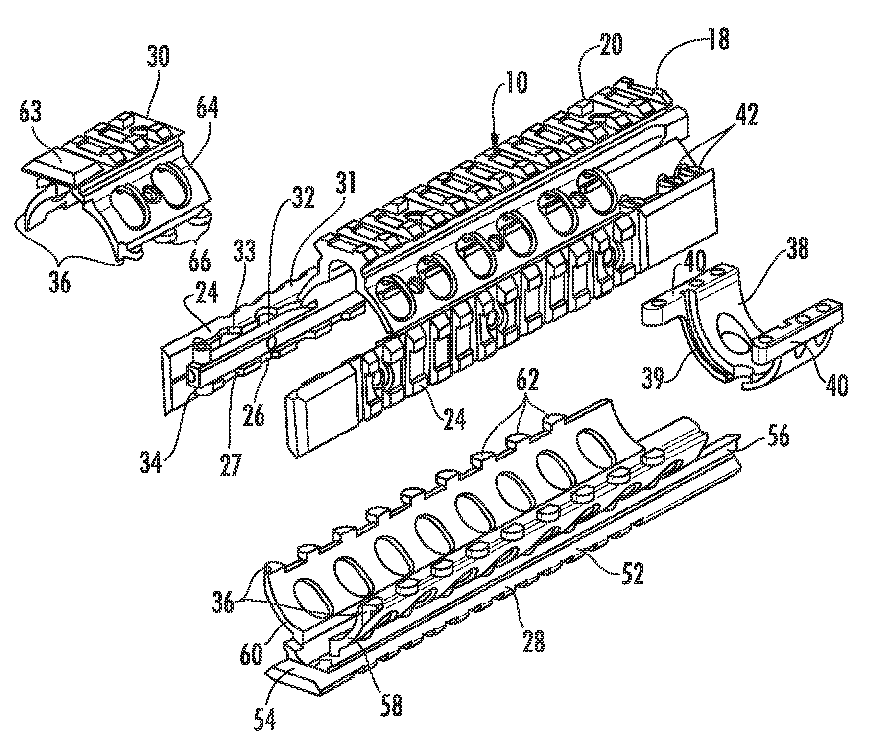 Modular hand guard assembly