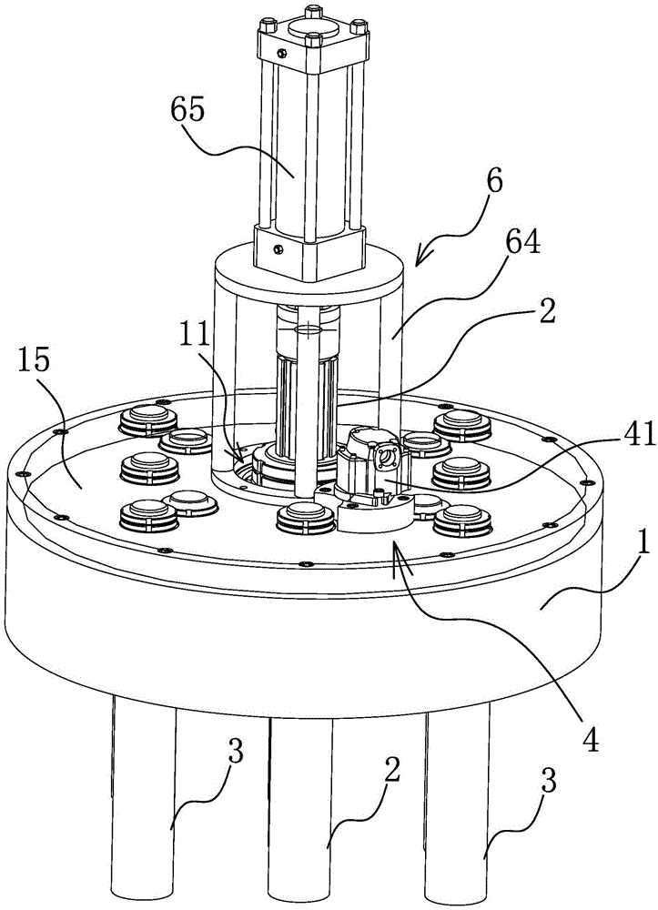 Drill rod rotation driving mechanism of cement soil mixing pile driver