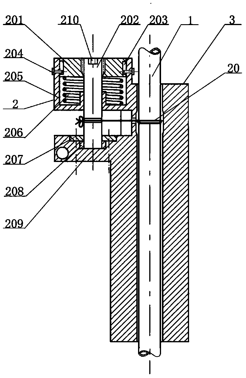 Tube orifice diameter variable spliced sampling instrument