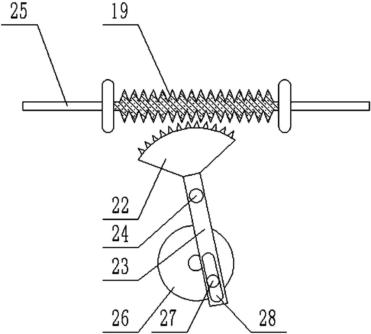 Environment-friendly machine part polishing device based on swinging power