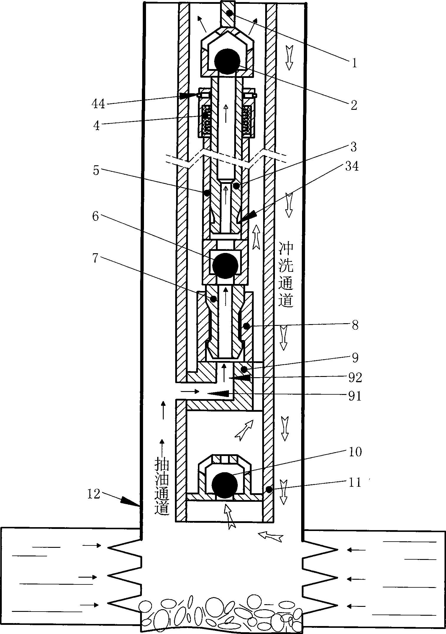 External valve type hydraulic self-sealing plunger oil-well pump