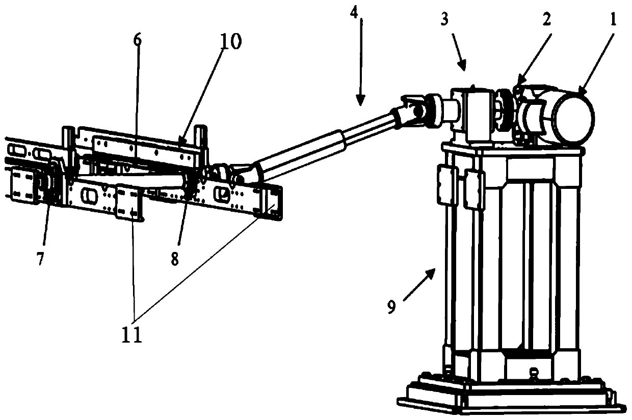 Side wall conveying transmission system