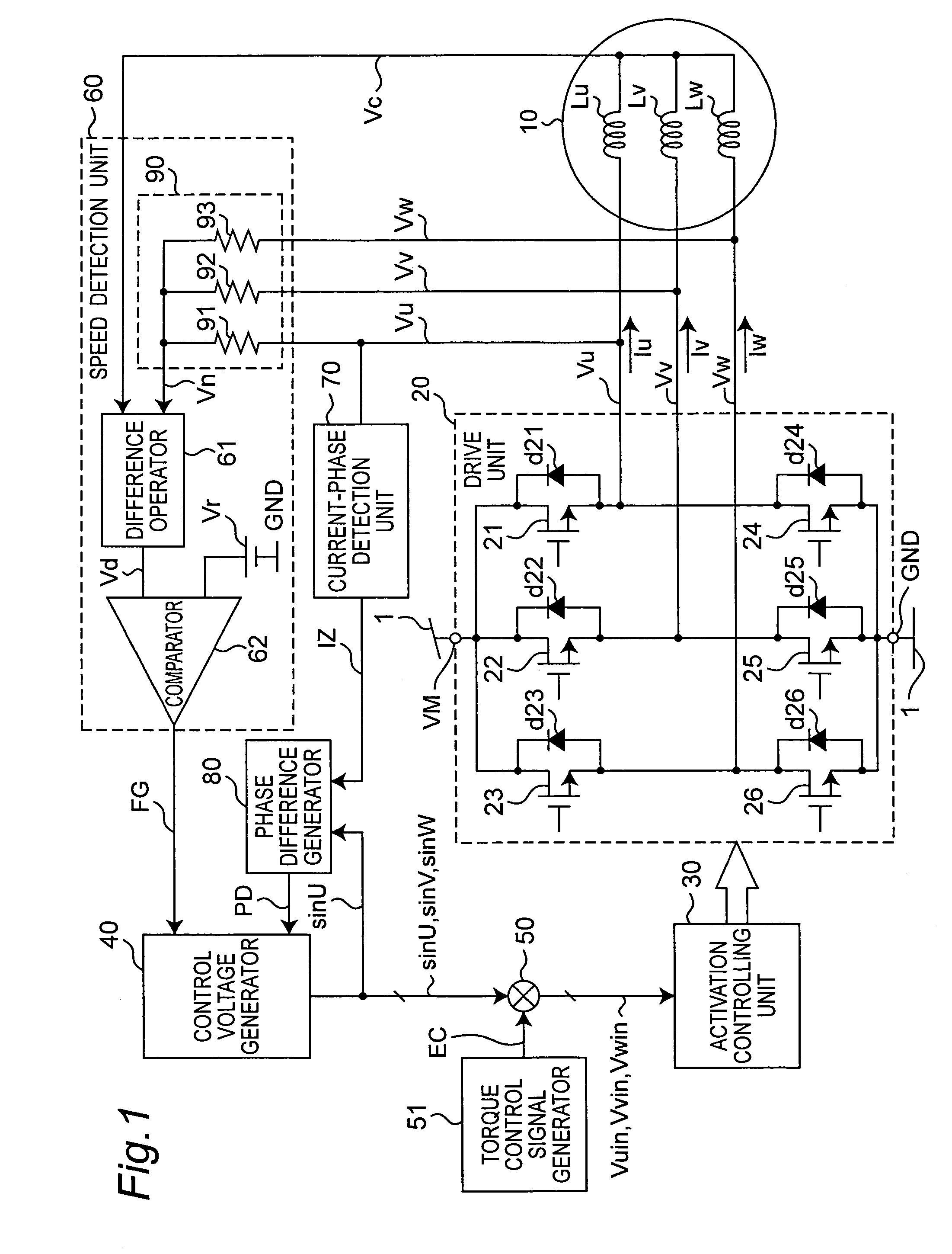 Motor drive apparatus and motor drive method