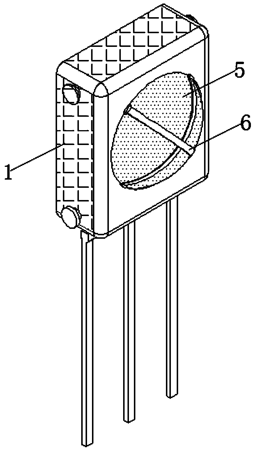 Anti-sunlight infrared receiver packaging material and preparation method thereof