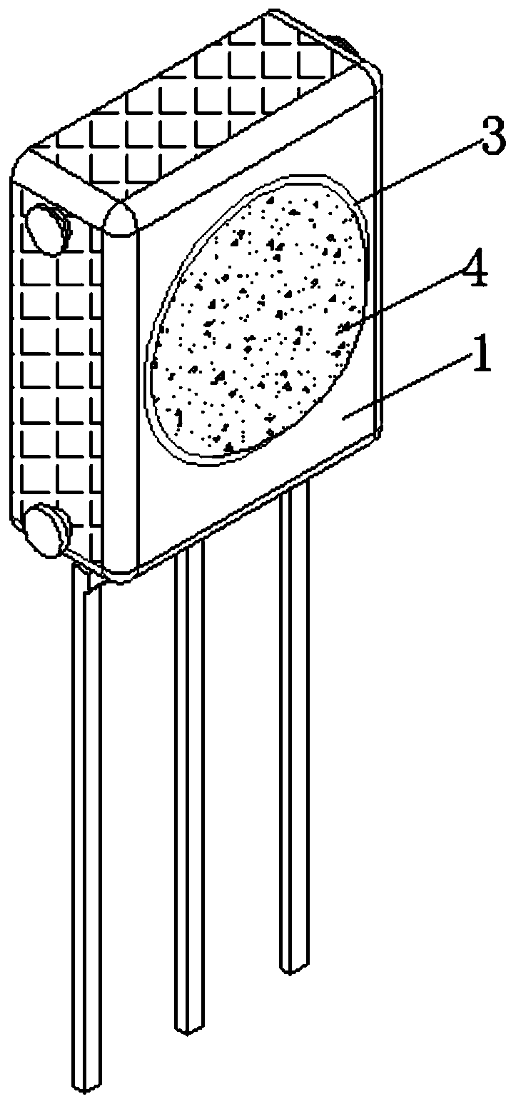 Anti-sunlight infrared receiver packaging material and preparation method thereof