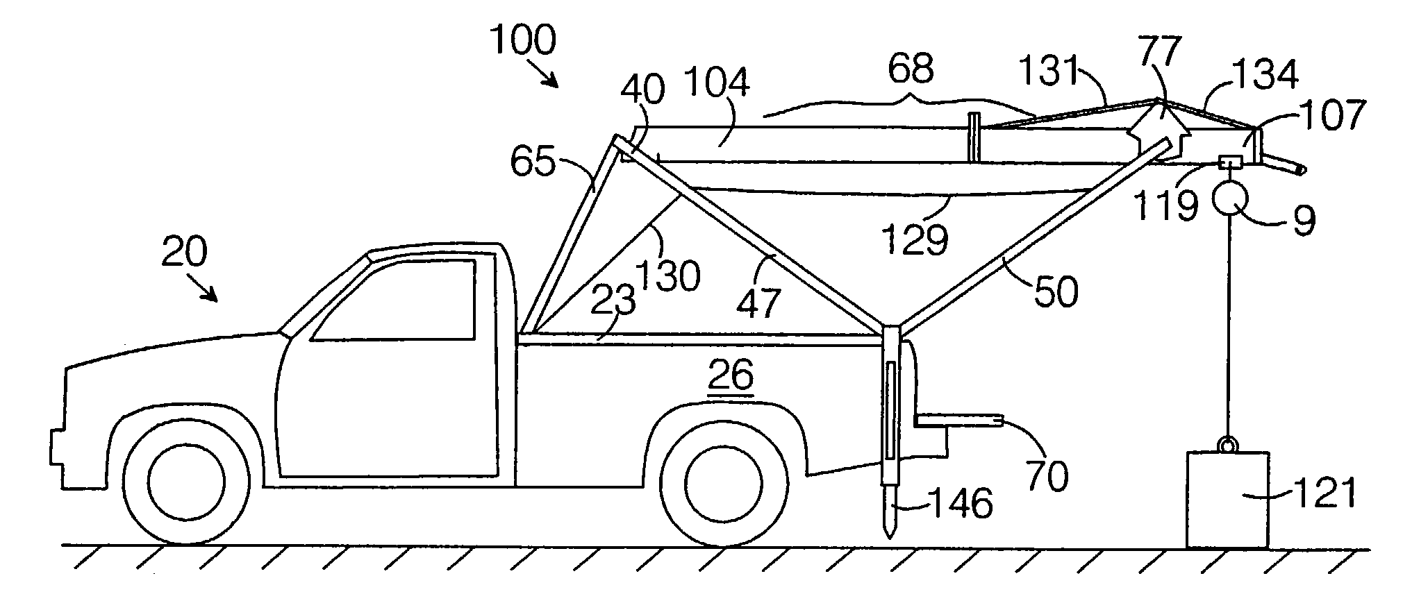 Portable hoisting device