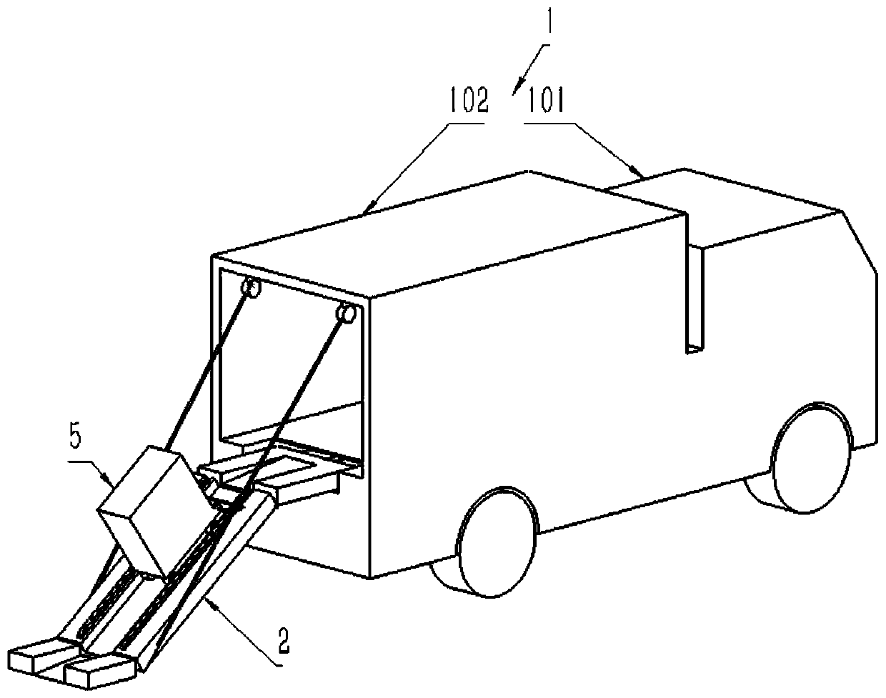 Electric power emergency repair vehicle with slideway and matched tool box