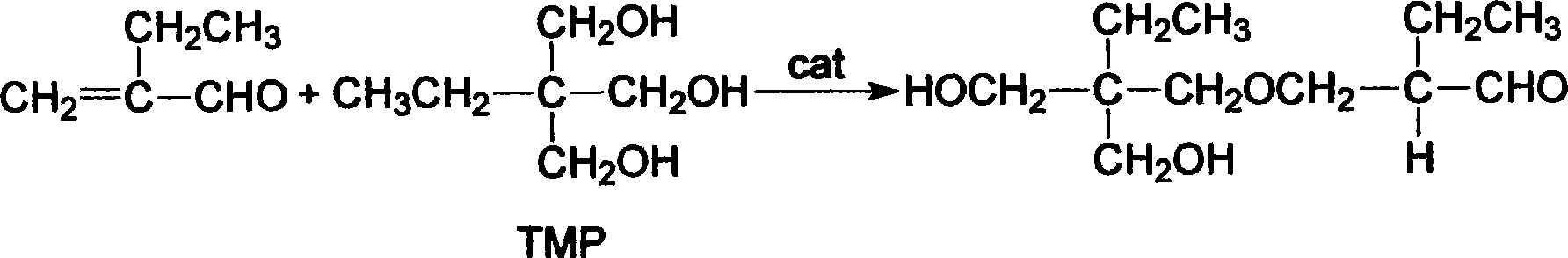 Process of synthesizing bis (trihydroxy methyl propane)