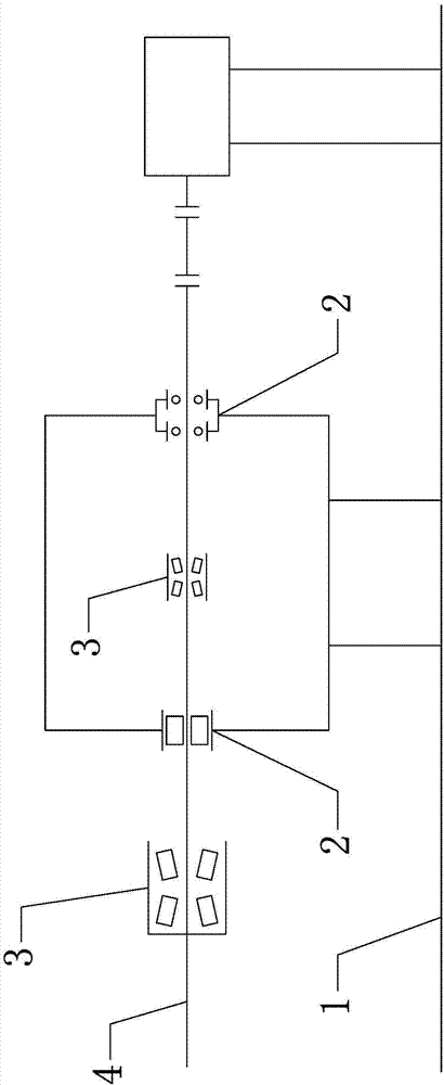 Bearing testing device of locomotive traction motor