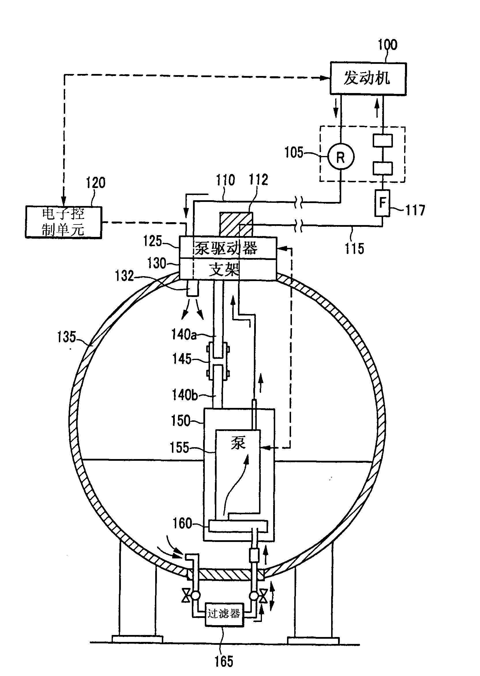 Liquefied petroleum fuel-injection feeding system