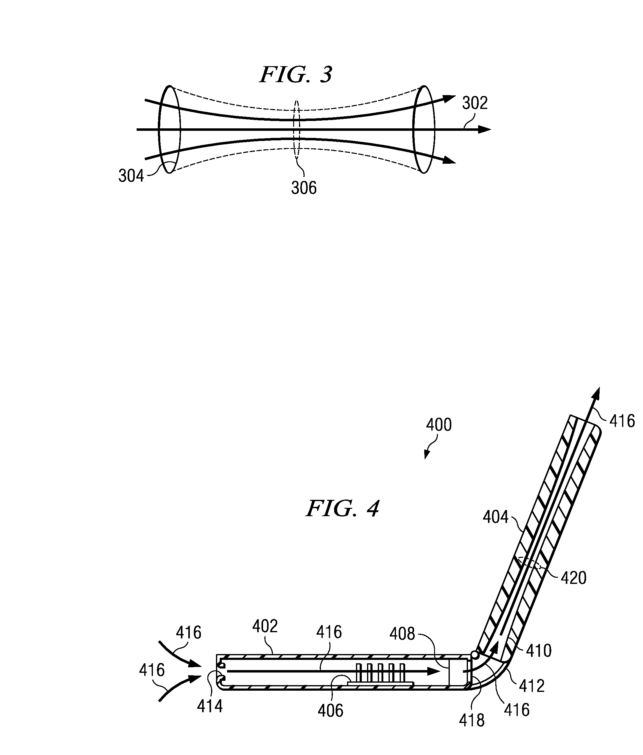 Venturi bernoulli heat extraction system for laptop computers