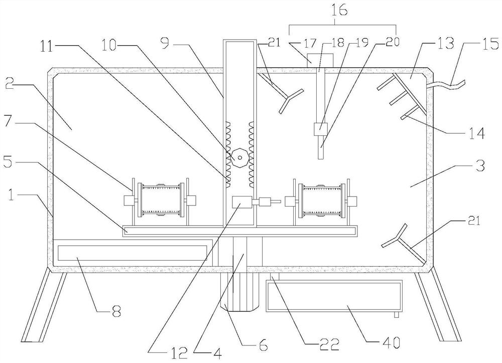 Heat treatment machining device for hot work die steel