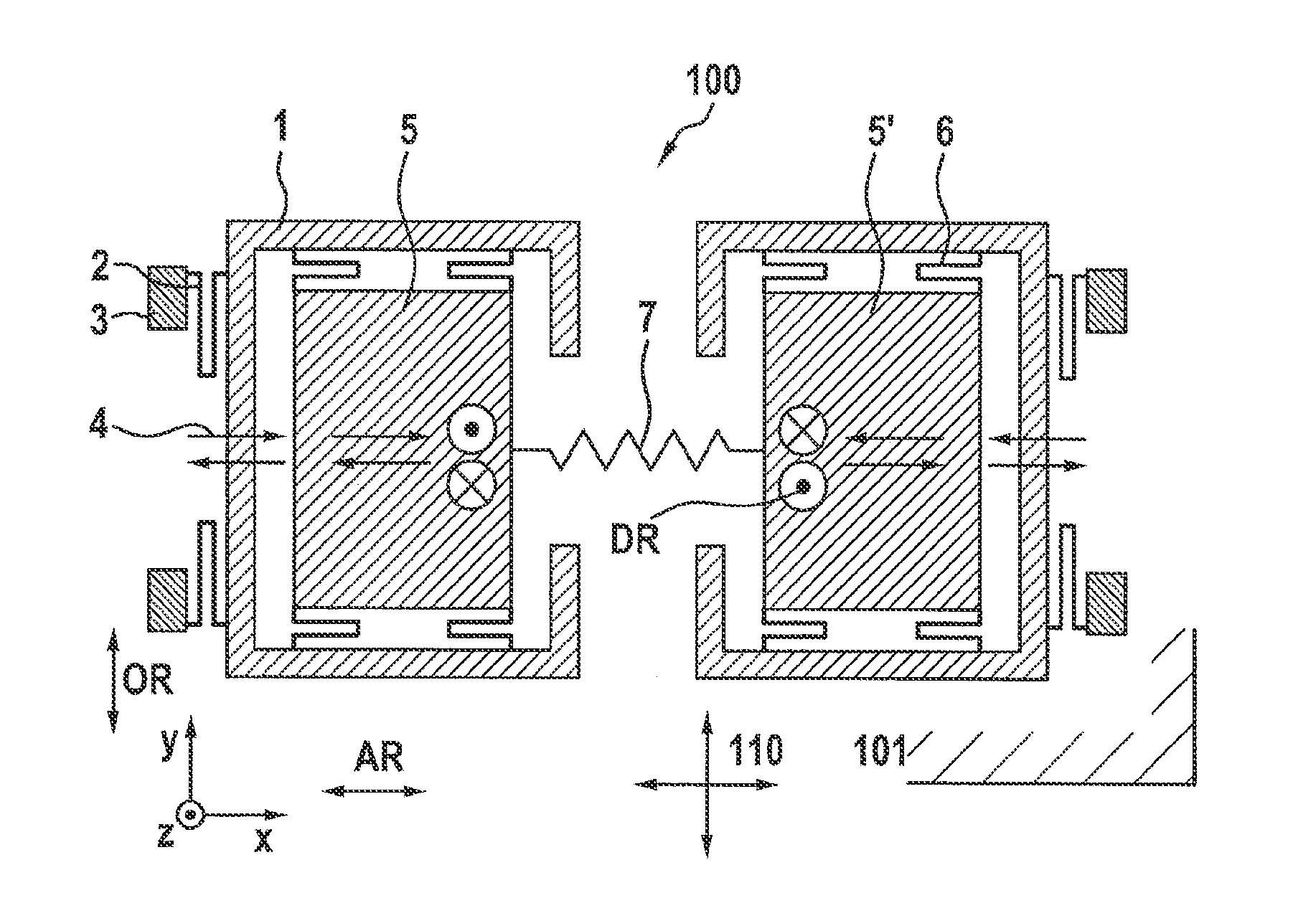 Yaw-rate sensor