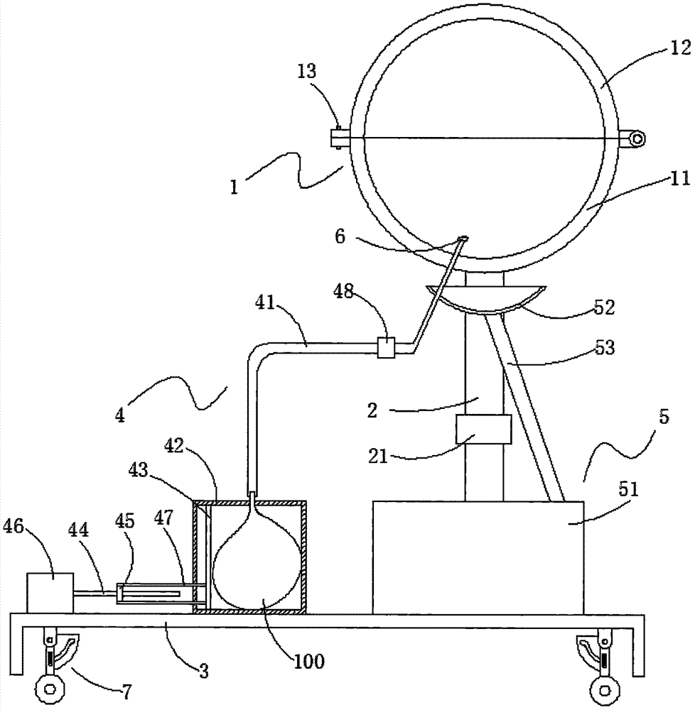 Washing and disinfecting device special for ear-nose-throat department