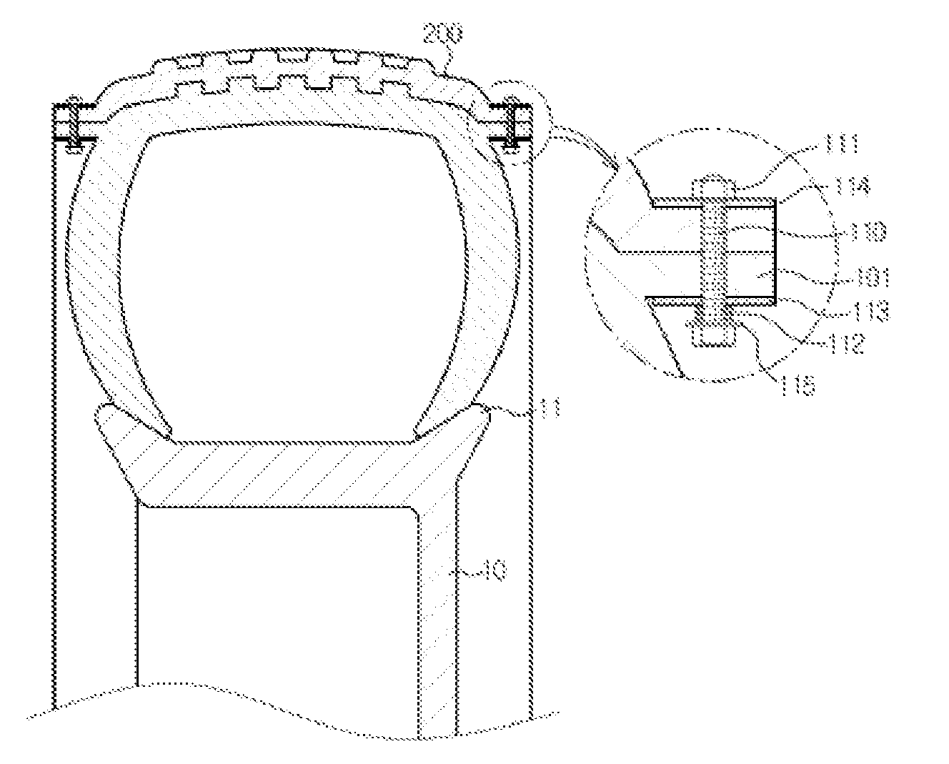 Tire cover assembly and tire structure for same