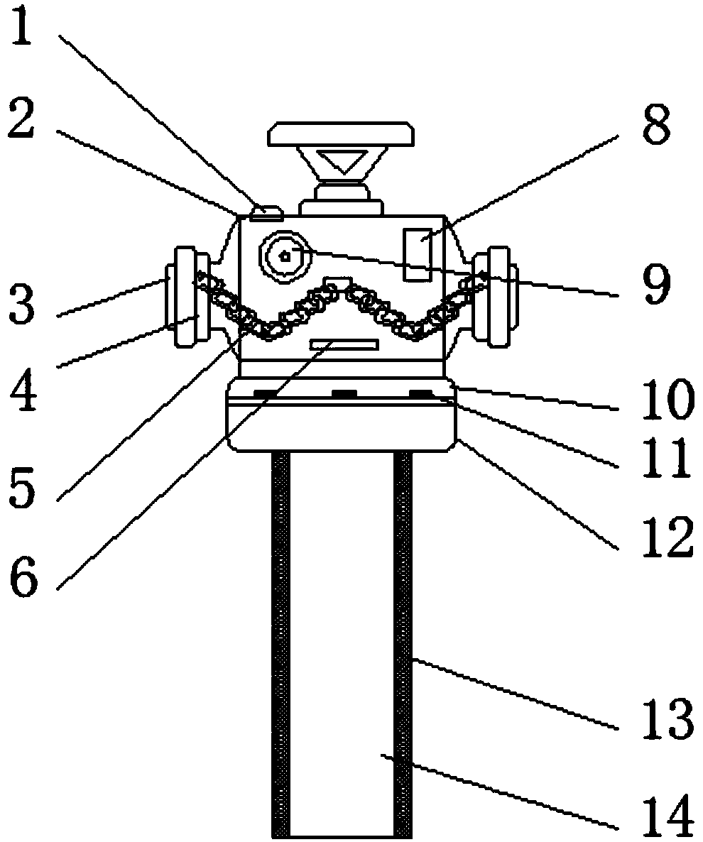 Anti-theft fire hydrant with alarm device