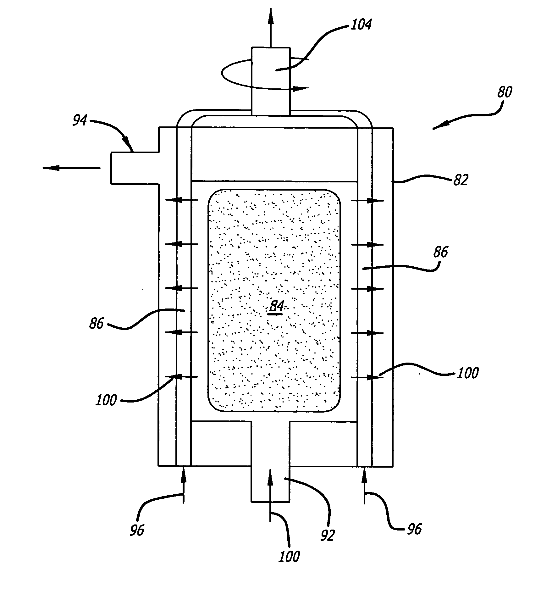 Paracorporeal respiratory assist lung