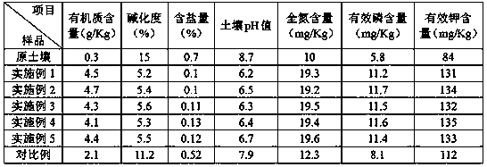 Soil remediation agent for saline-alkali soil and preparation method thereof