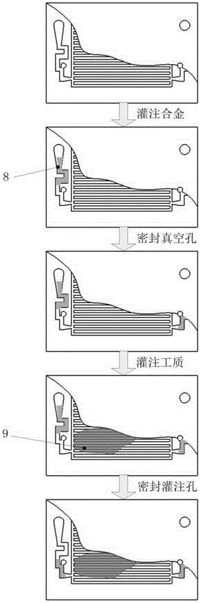 A method of sealing micro heat pipe perfusion hole with low melting point alloy