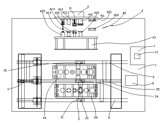 Automobile filter casing automatic production line