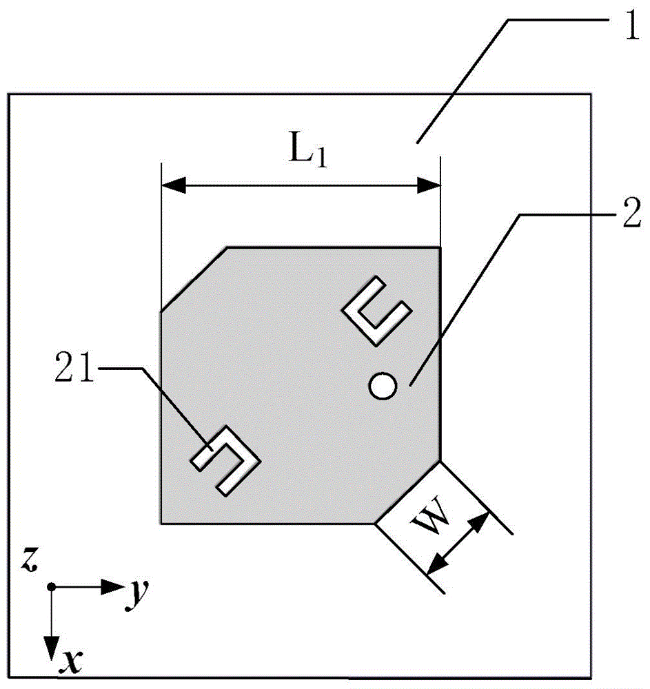 Broadband circularly polarized micostrip antenna