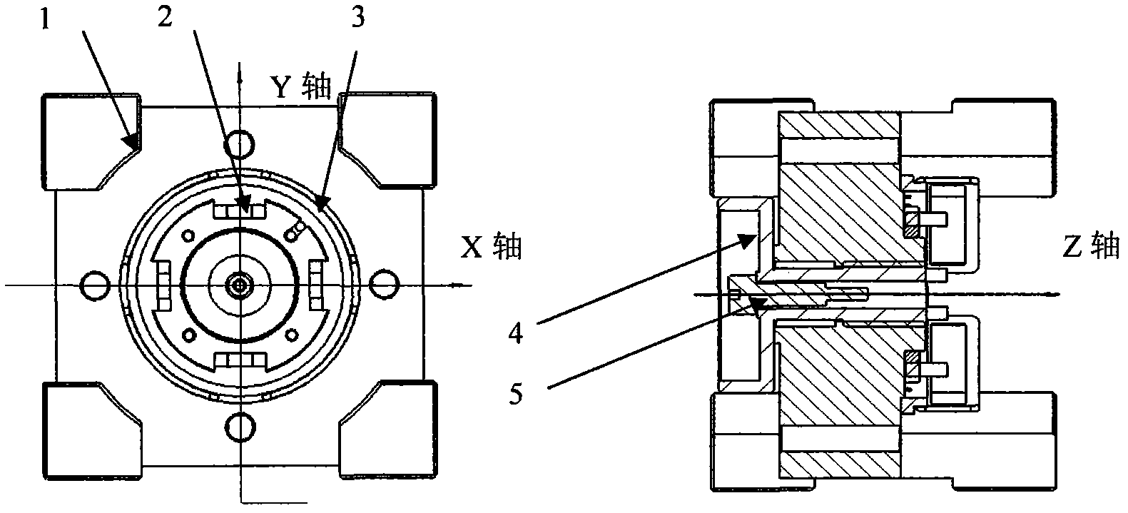 Balance test mould and test method of flexible gyroscope inertia rotor component