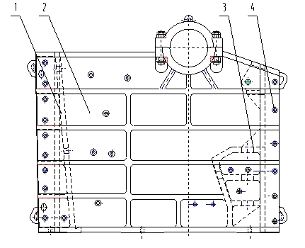 Large separable combined jaw crusher frame