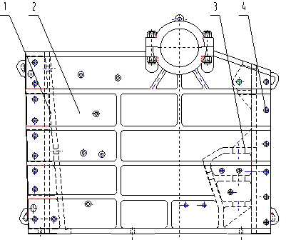 Large separable combined jaw crusher frame