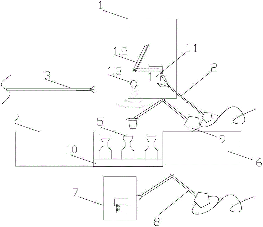 Automatic sampler of specimen taken by biopsy forceps and sampling method thereof