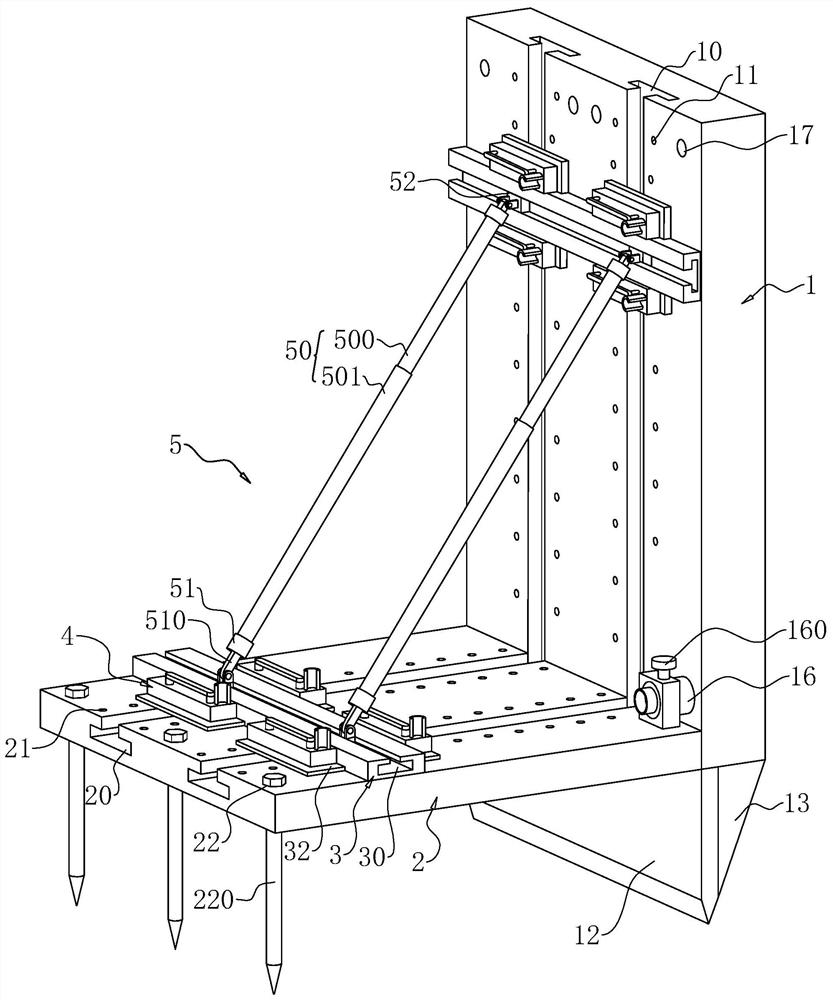 Foundation pit supporting structure and construction method thereof