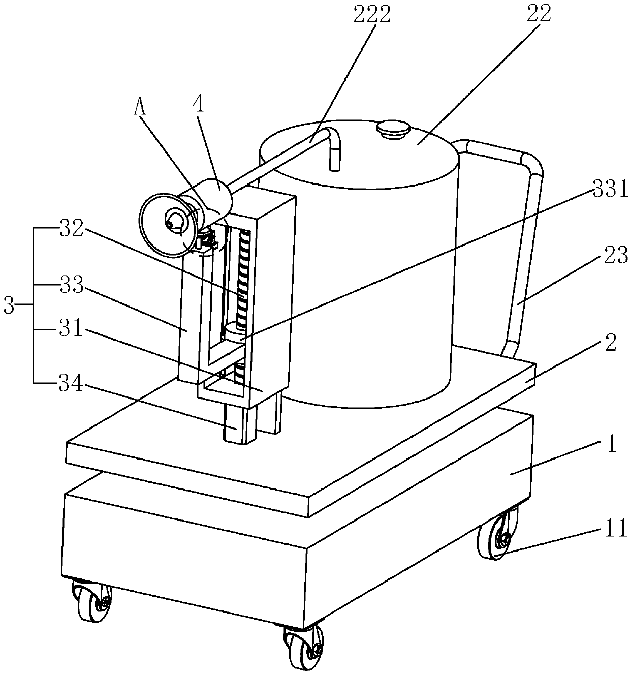 Tree insect killing device for municipal gardens