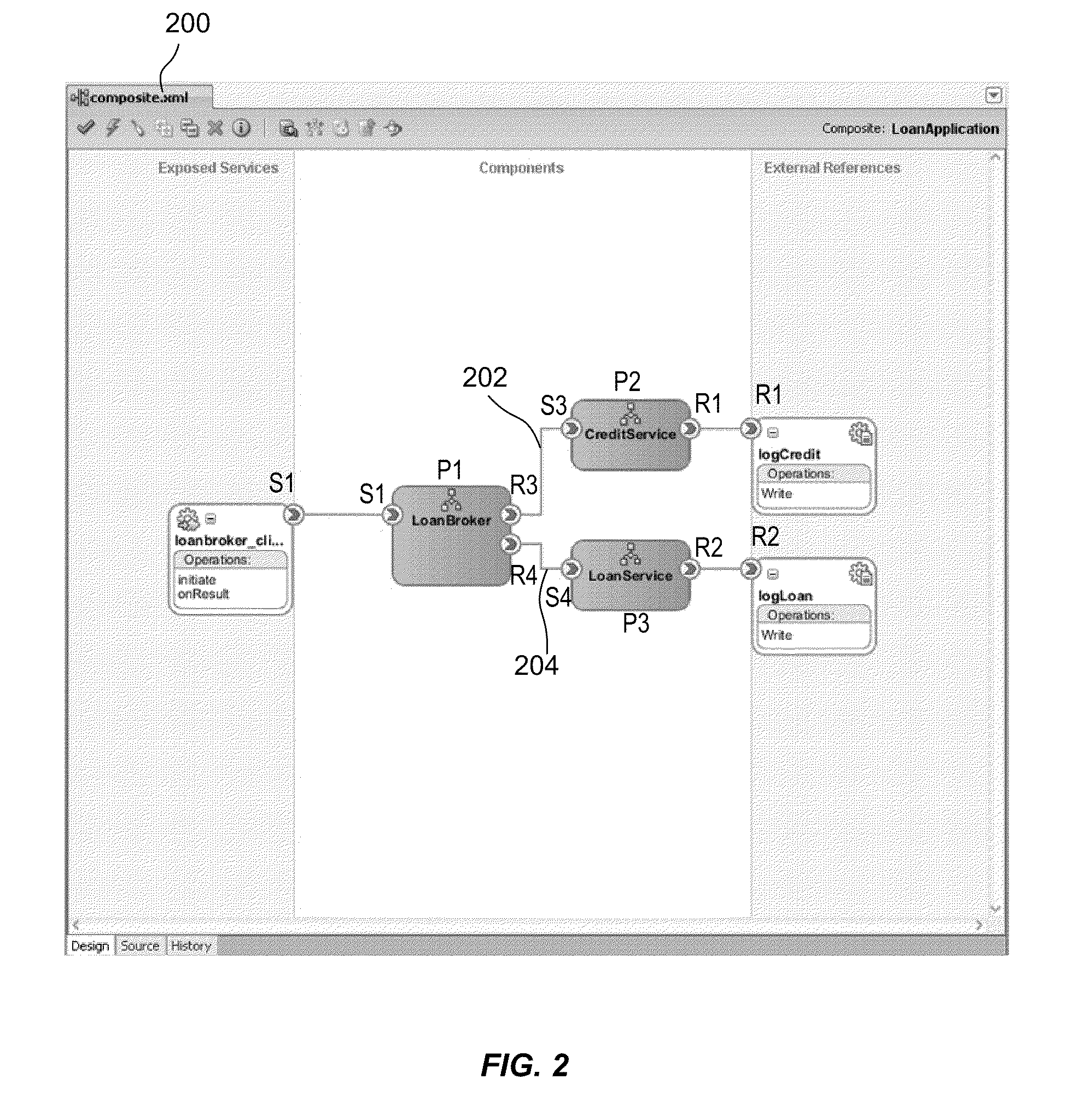 Techniques for displaying customizations for composite applications